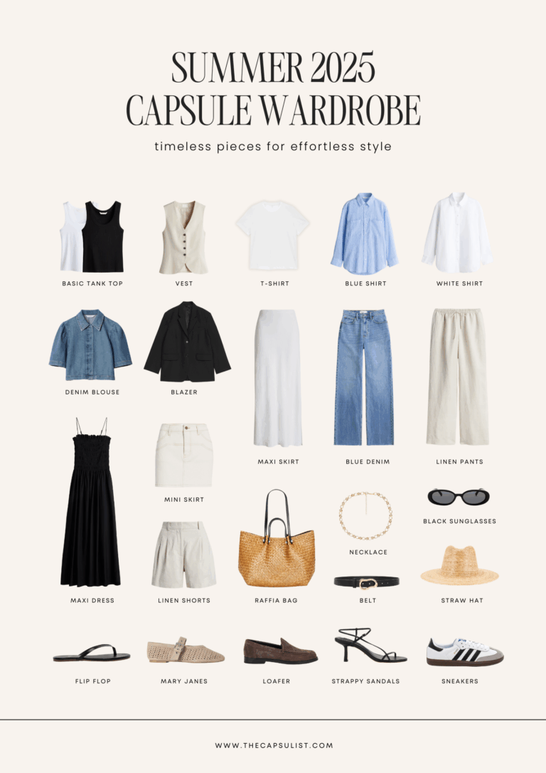 Summer 2025 Capsule Wardrobe: The 24 Essentials for a Timeless Seasonal Closet
