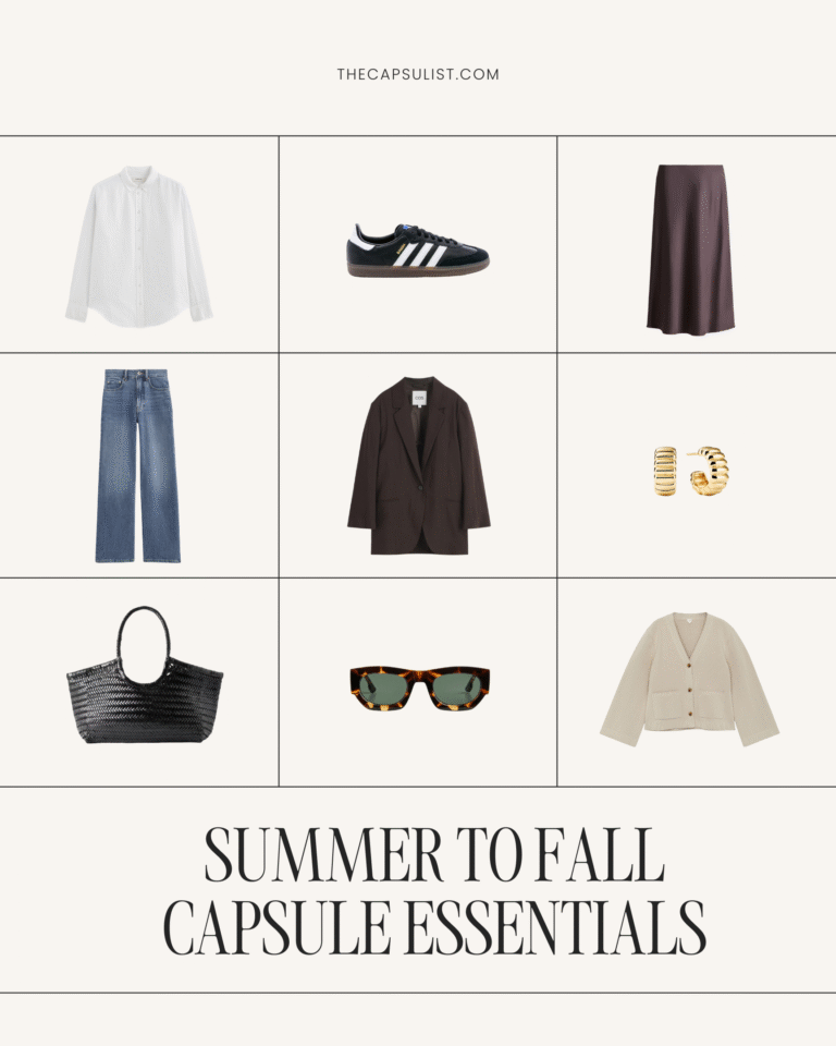 Summer to Fall Capsule Wardrobe 2025 — 8 Timeless Essentials You’ll Wear on Repeat