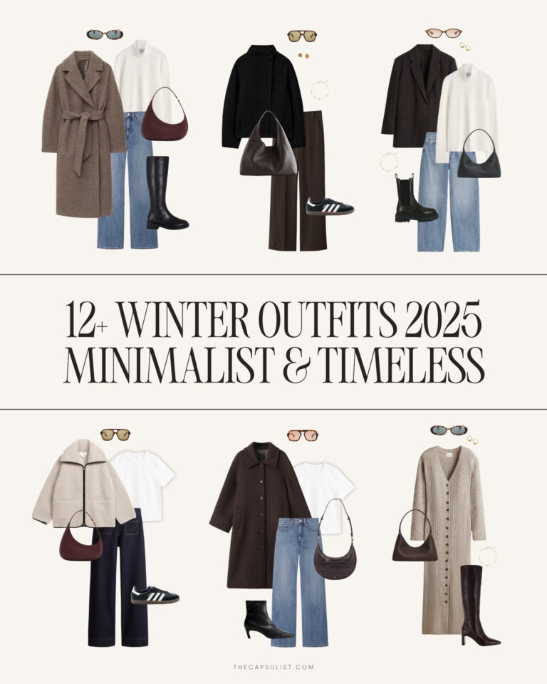 12+ minimalist winter outfit ideas for 2025 — quiet luxury capsule wardrobe looks, timeless & neutral winter style inspiration