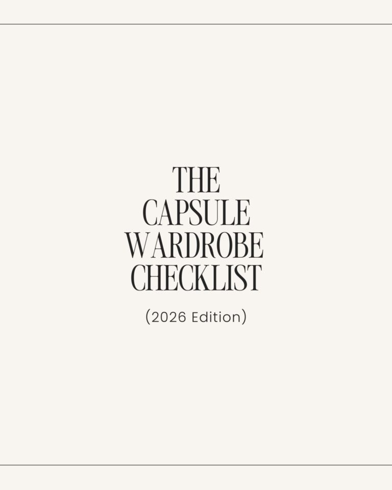 Capsule wardrobe checklist for a minimalist closet, 2026 edition