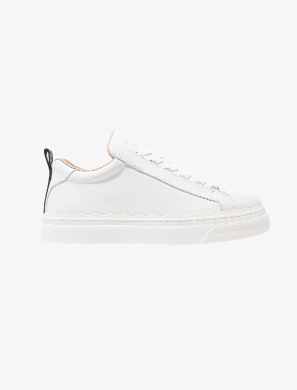 Chloé Lauren white leather sneaker for a minimalist capsule wardrobe