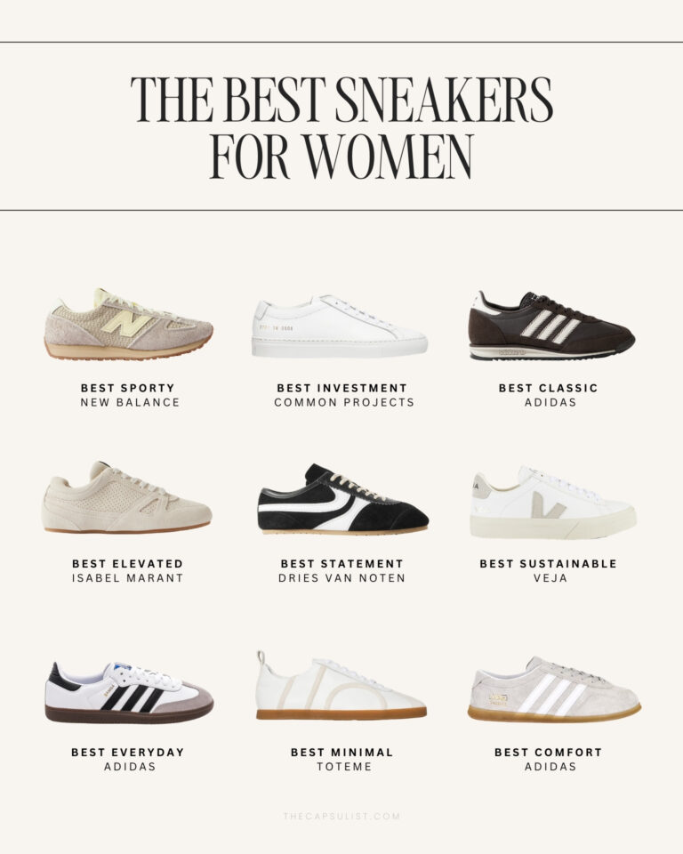 Minimalist sneakers for women in a curated edit of 9 clean, versatile everyday styles